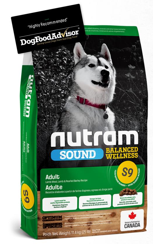 Nutram Sound Dog Adult Lamb S9 - 11,4kg
