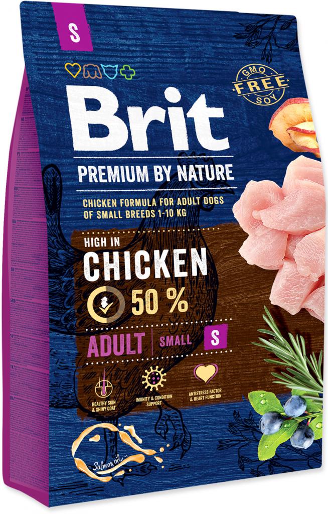 BRIT dog Premium By Nature ADULT S - 1kg