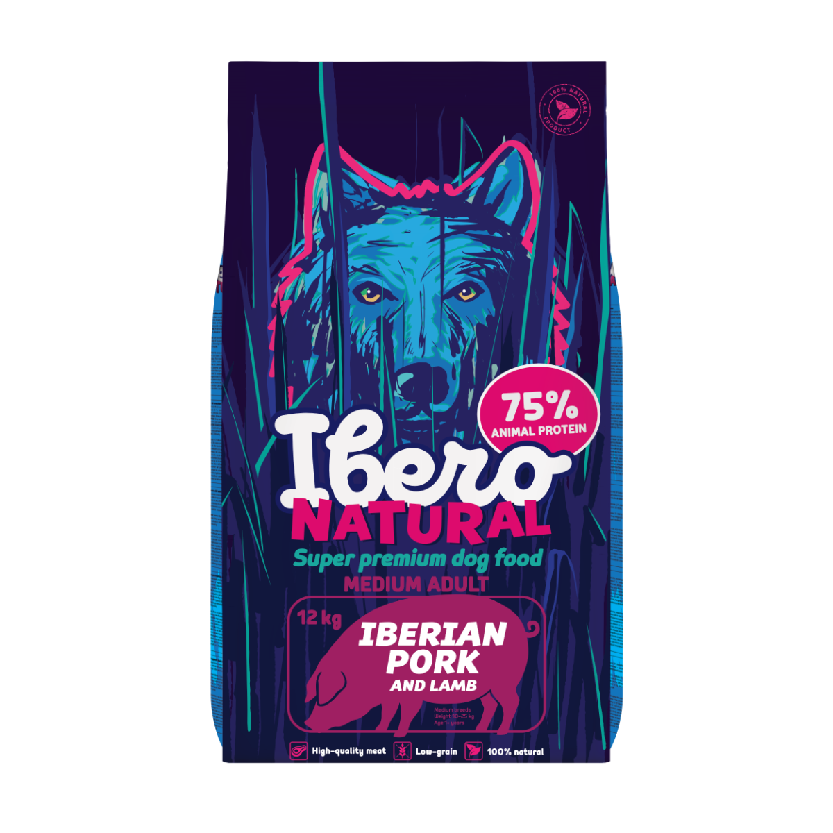 Ibero Natural Dog Medium Adult - 12kg