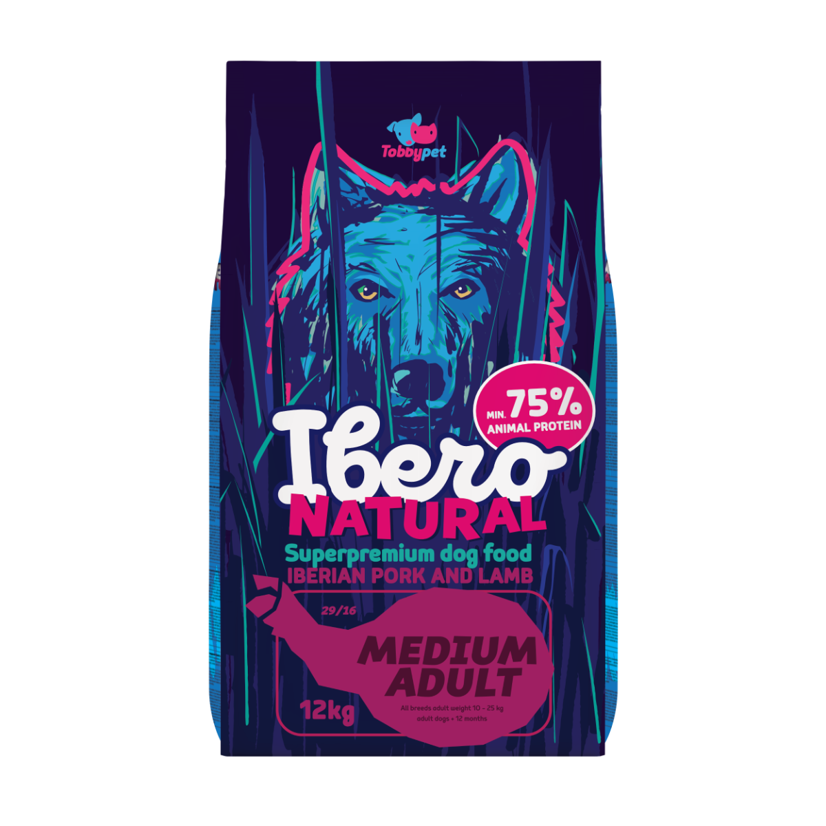 Ibero Natural Dog Medium Adult - 12kg