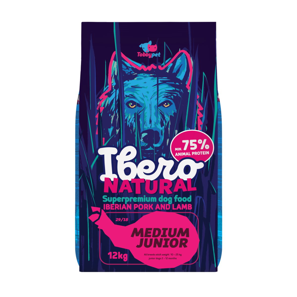 Ibero Natural Dog Medium Junior - 12kg