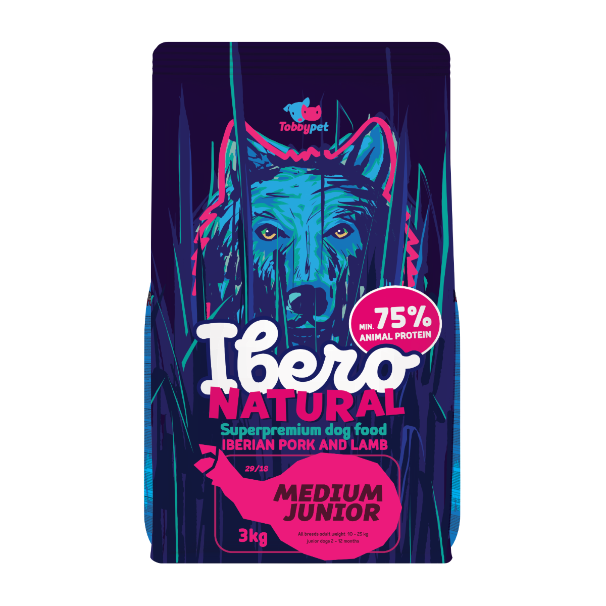 Ibero Natural Dog Medium Junior - 3kg