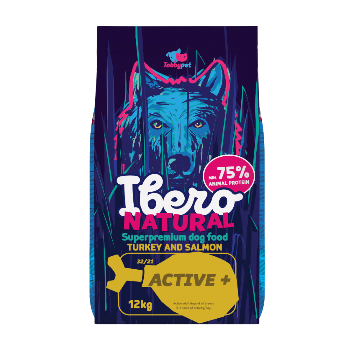 Ibero Natural Dog Active + - 12kg
