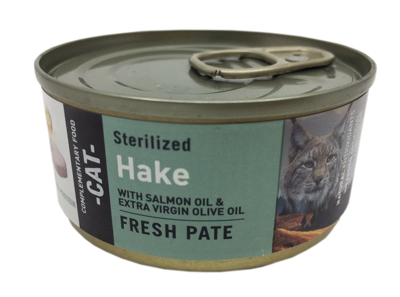 BRAVERY cat konzerva STERILISED HAKE salmon oil/virgin olive - 70g