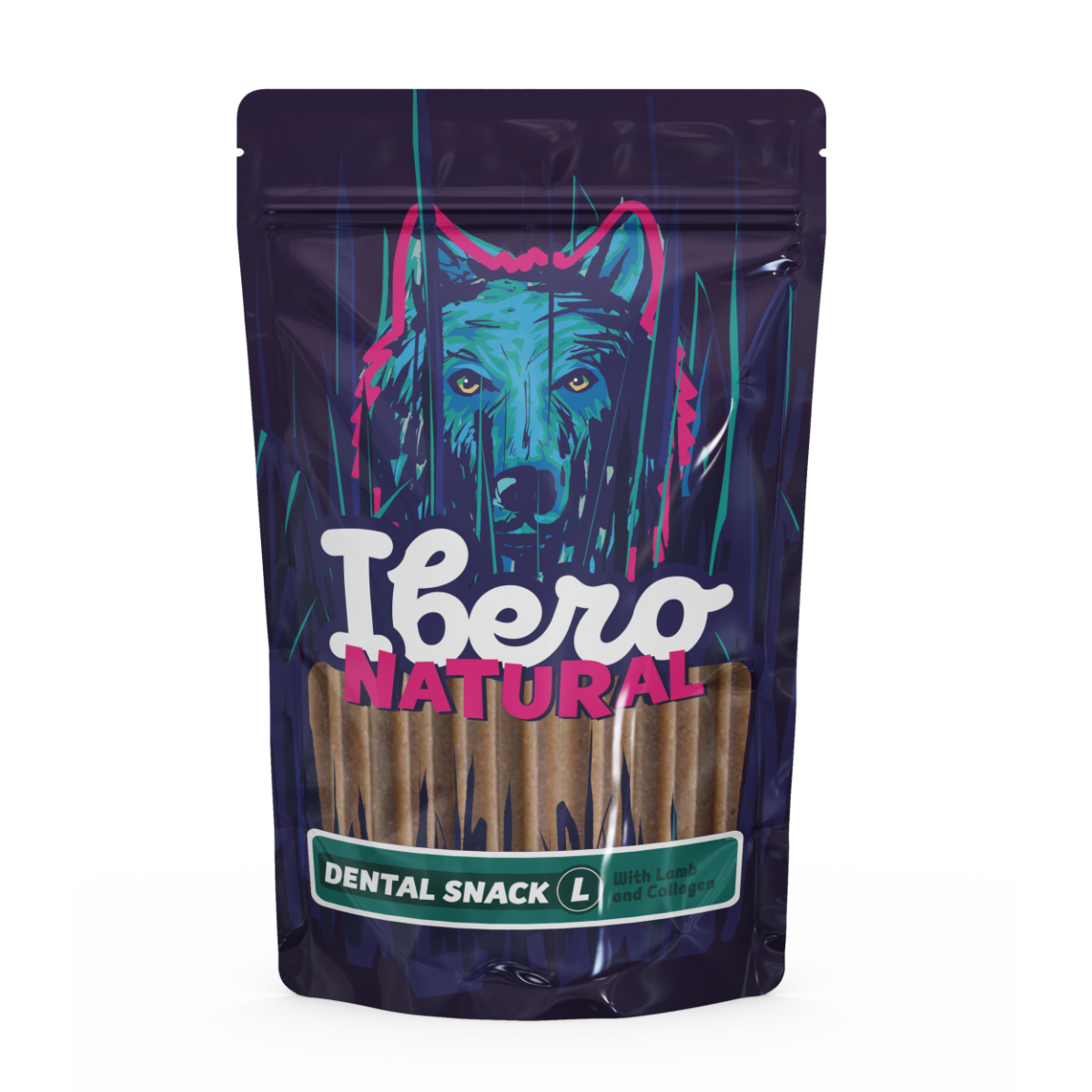 Ibero Dental Snacks Jahňacie/Kolagén 460g - L (10ks)