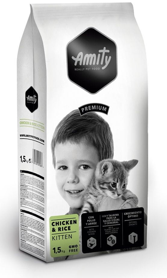 AMITY premium cat KITTEN chicken/rice - 3x1,5kg