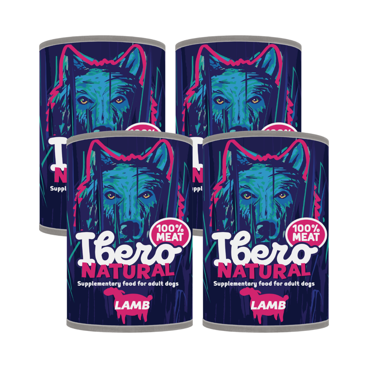 Ibero Natural Dog Adult Lamb - 4x400g