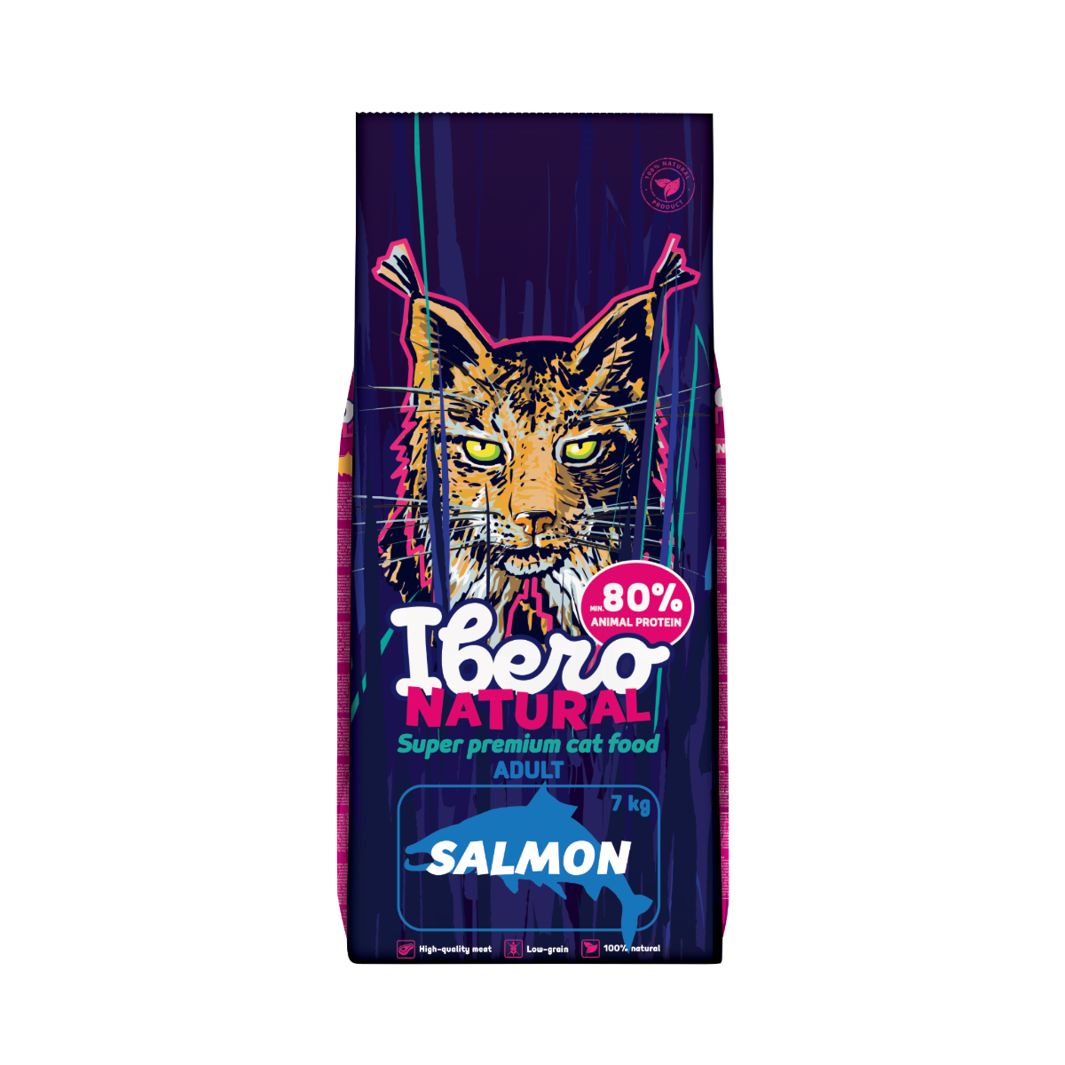 Ibero Natural Cat Adult Salmon - 7kg
