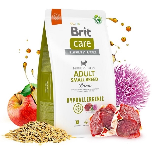 BRIT CARE dog hypoallergenic ADULT SMALL - 3kg - 7kg
