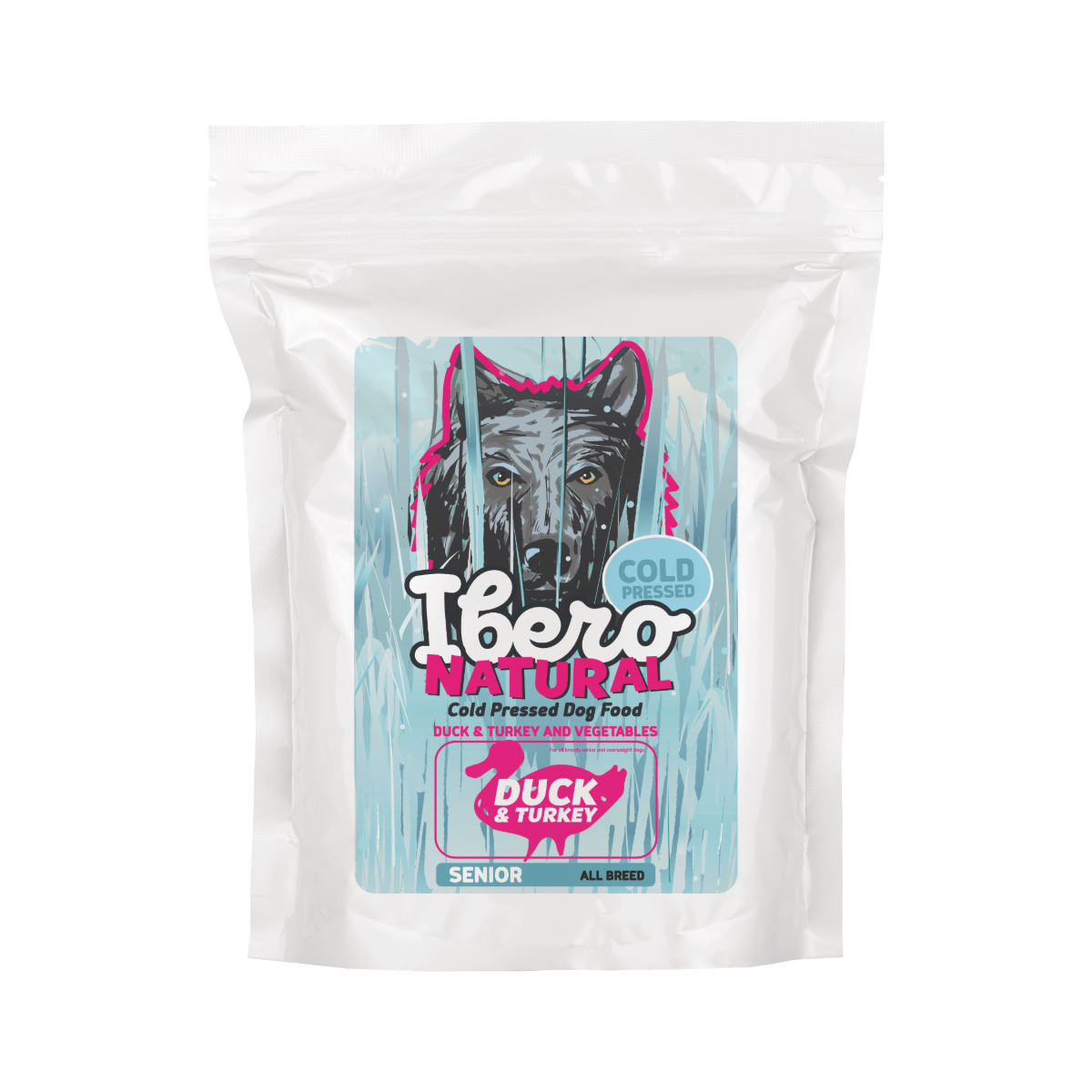 Ibero Cold Press Dog All Breed Senior &amp; Light Duck&amp;Turkey - 3kg
