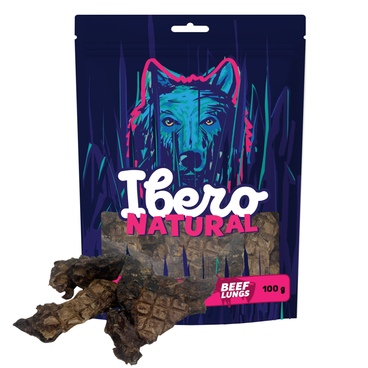 Ibero Natural Snack Sušené Hovädzie Pľúca - 100g