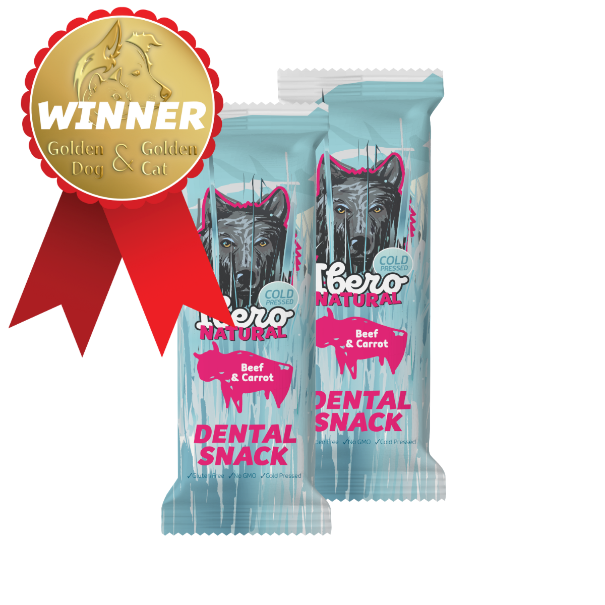 Ibero Dental Snacks Hovädzie/Mrkva - 2x S/M (3ks)