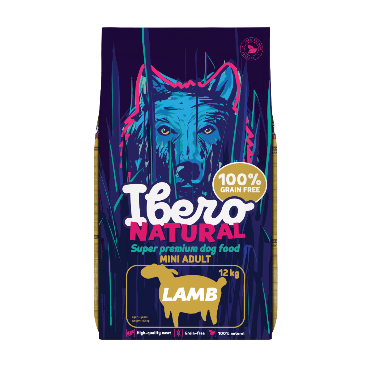 Ibero Grain Free Dog Mini Adult Lamb - 12kg
