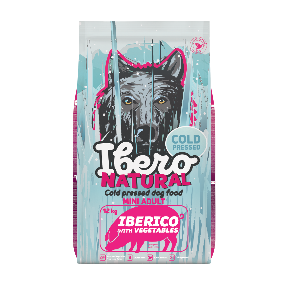 Ibero Cold Press Dog Mini Adult Iberico - 12kg