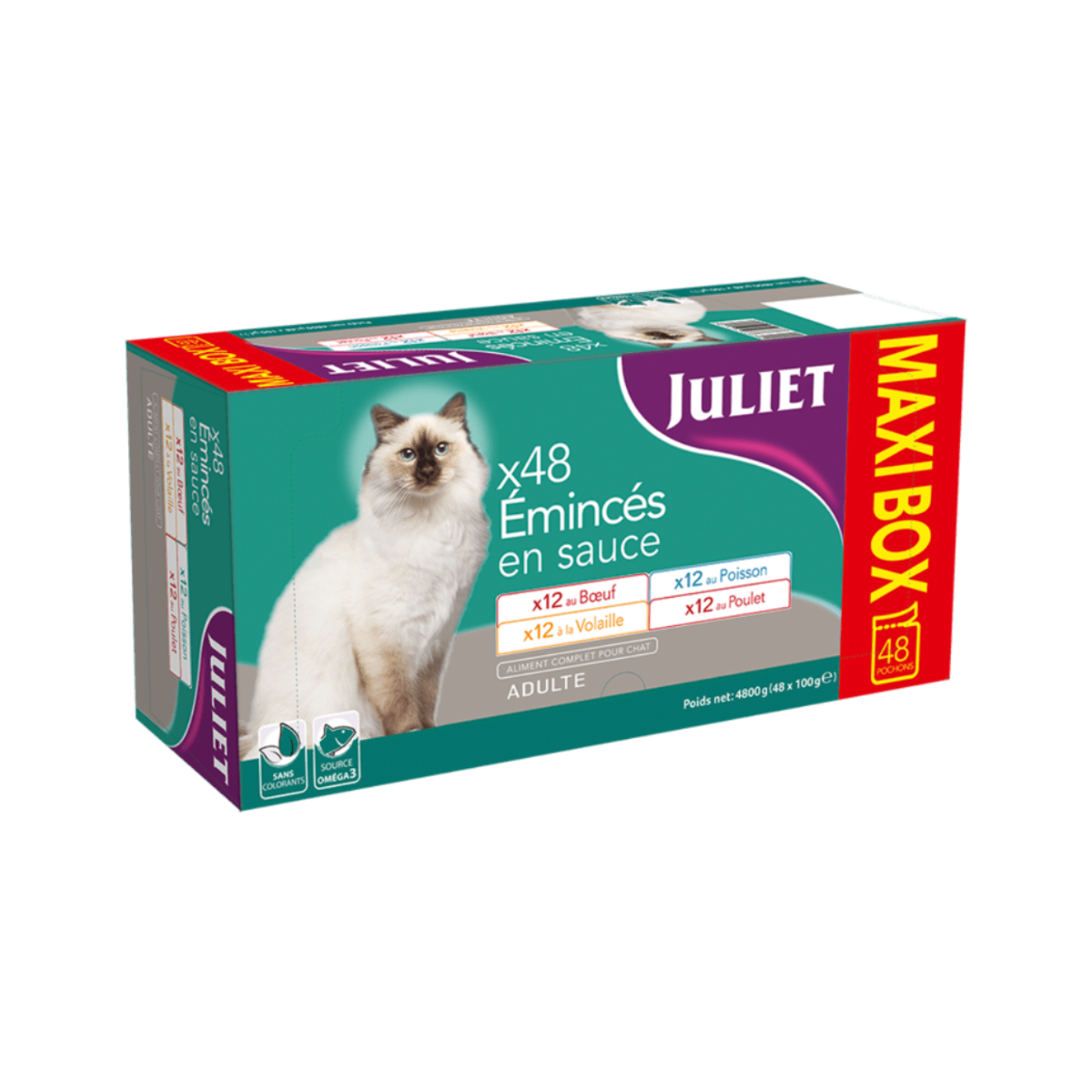 Juliet Cat Pouch v Šťave - 48x100g
