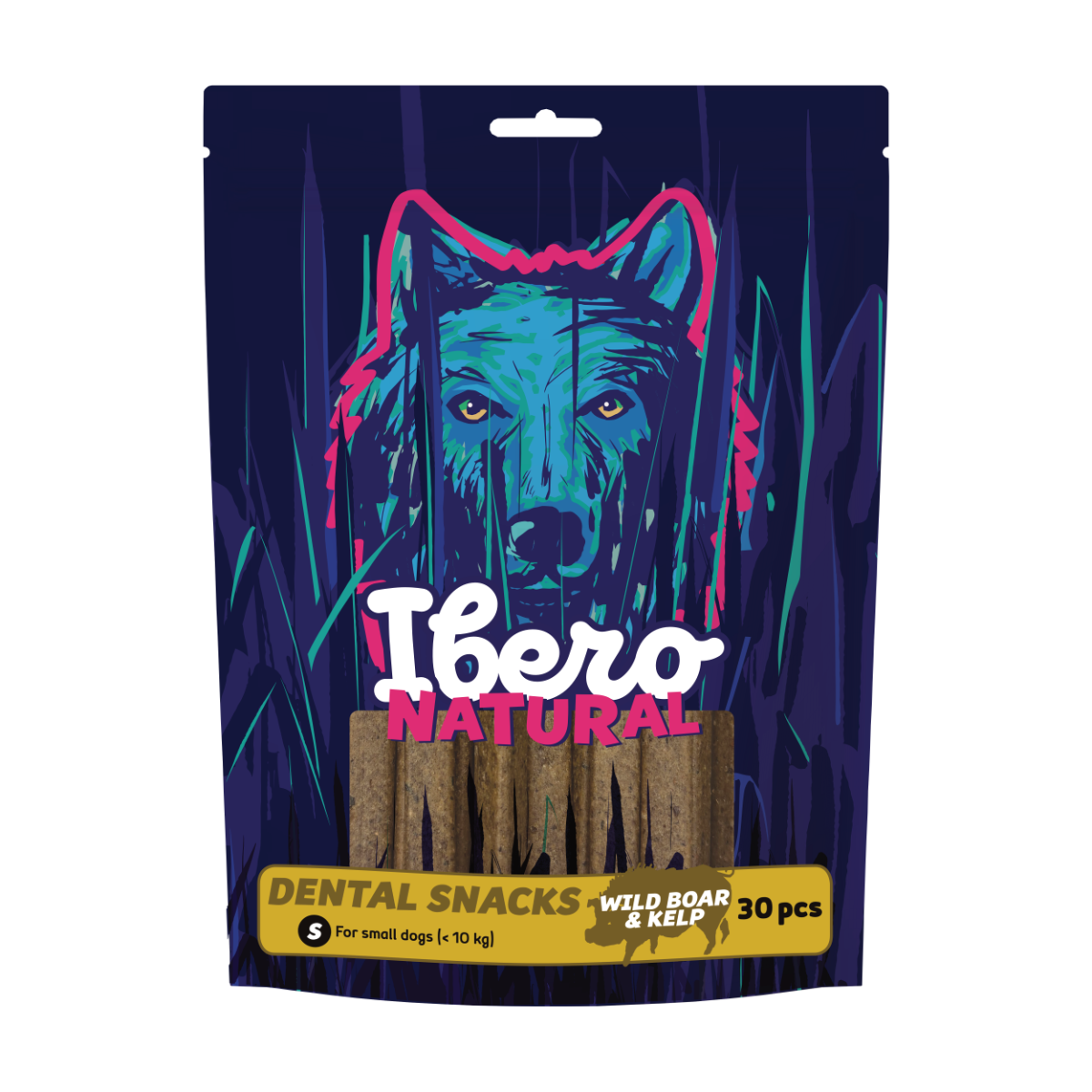 Ibero Dental Snacks Diviak/Morská riasa 200g - S (30ks)