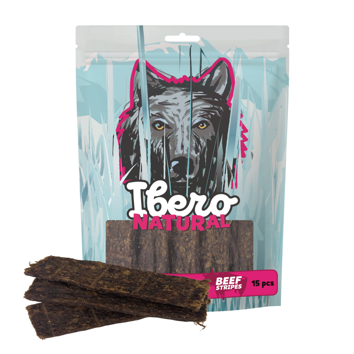 Ibero Cold Meat Snacks Beef Stripes - 15ks
