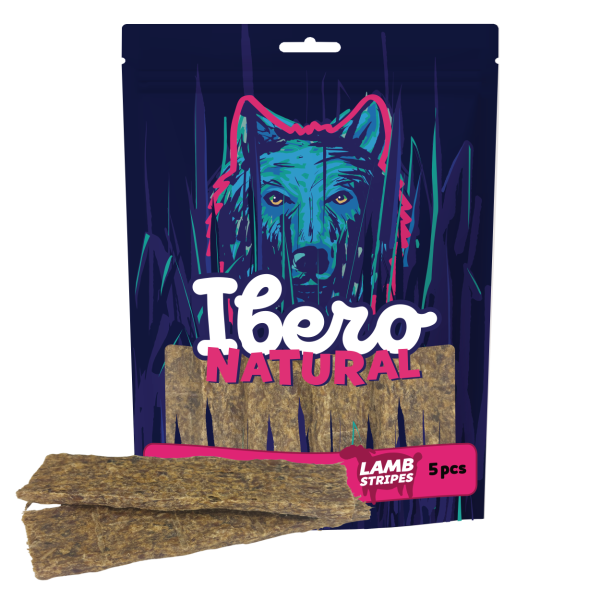 Ibero Meat Snack Lamb Stripes - 5ks