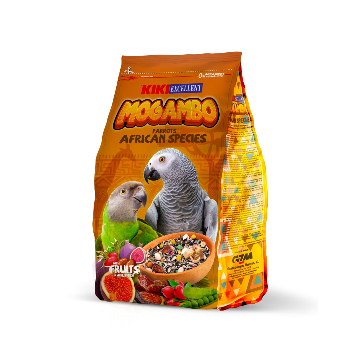 KIKI Excellent Mogambo Africkí Papagáje - 800g