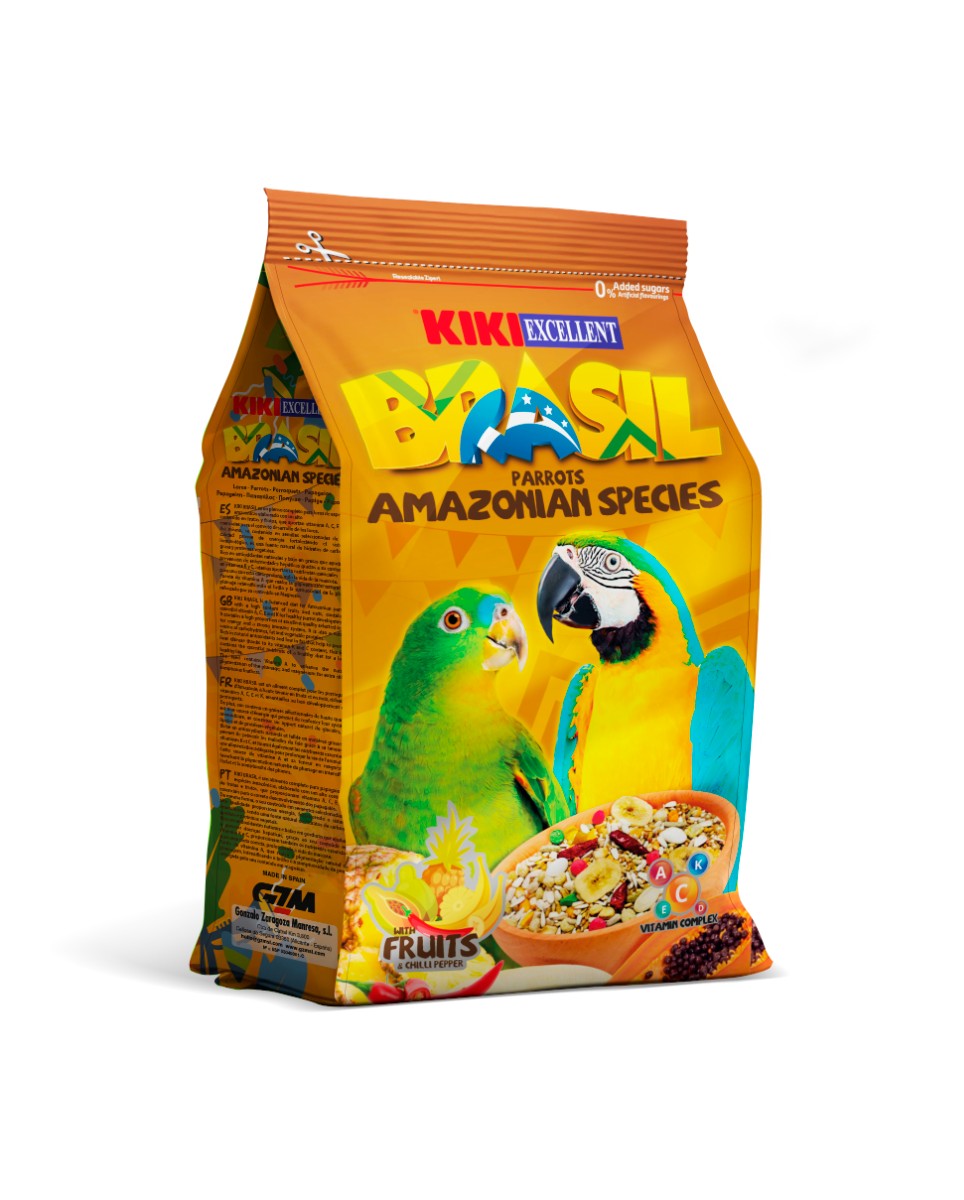 KIKI Excellent Brasil Amazonskí Papagáje - 800g