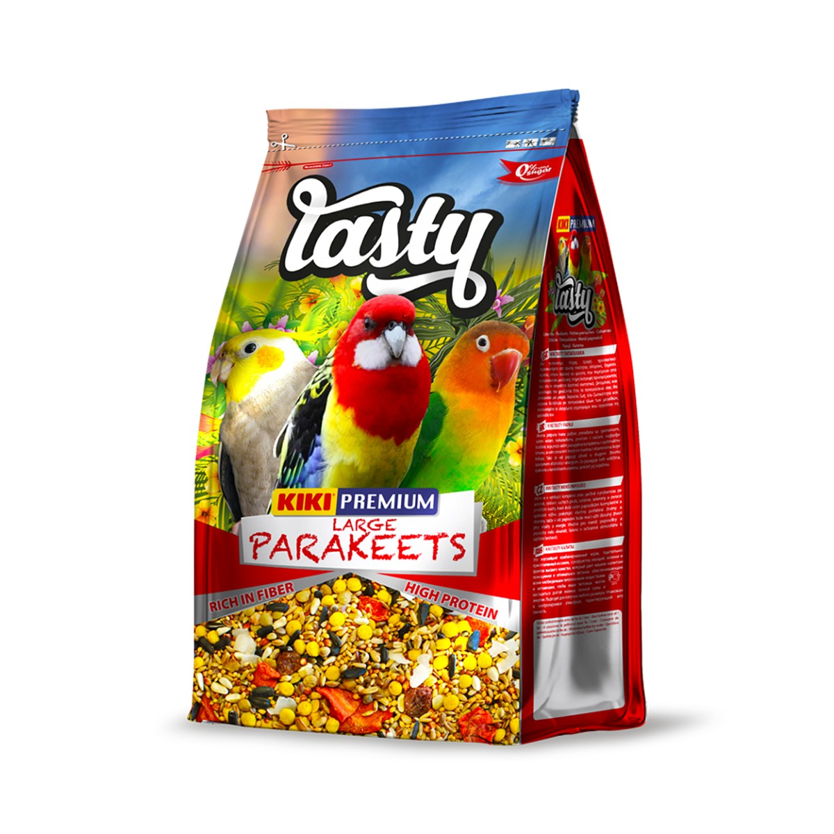 KIKI Premium Tasty Stredný Papagáj - 1kg