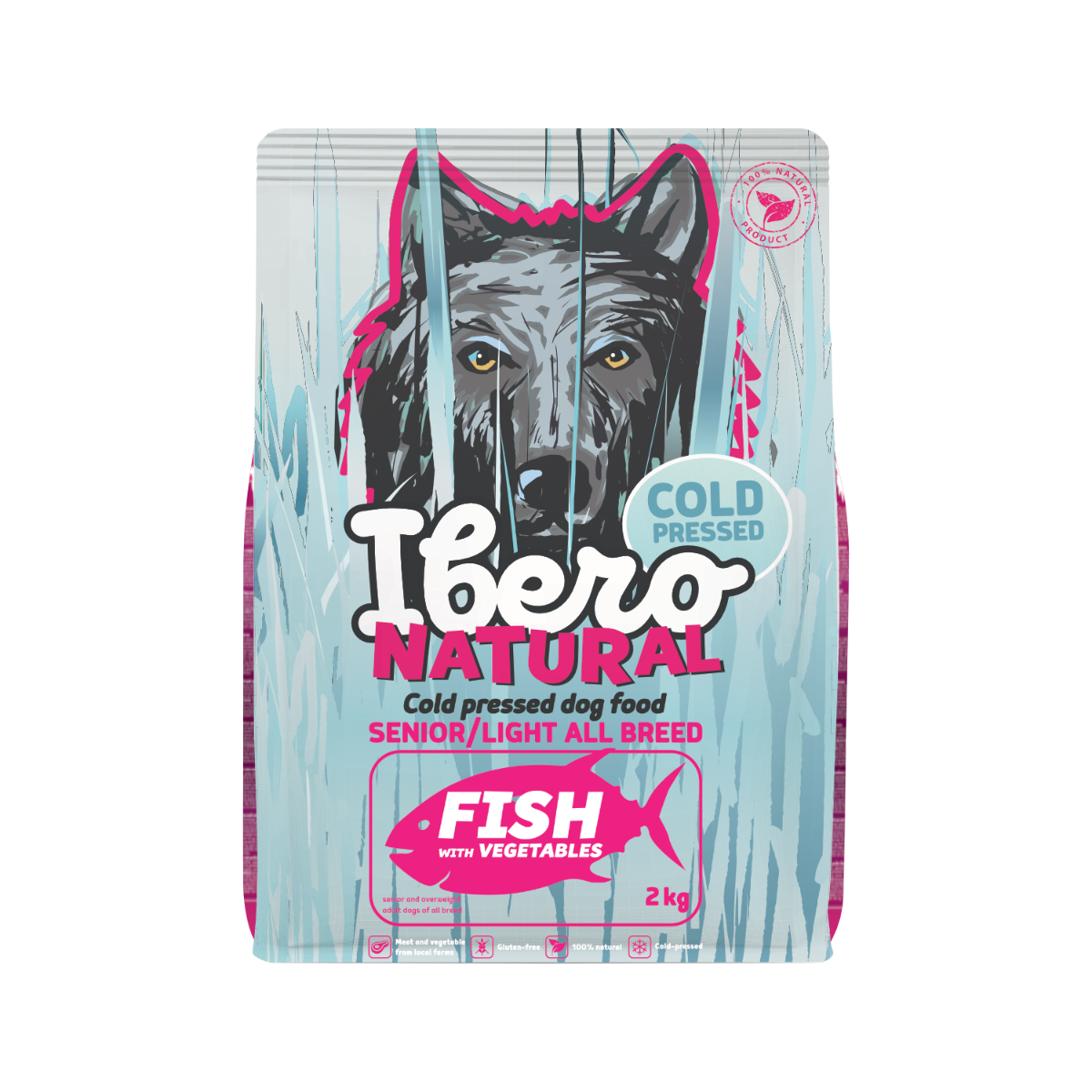 Ibero Cold Press Dog All Breed Senior &amp; Light Fish - 2kg