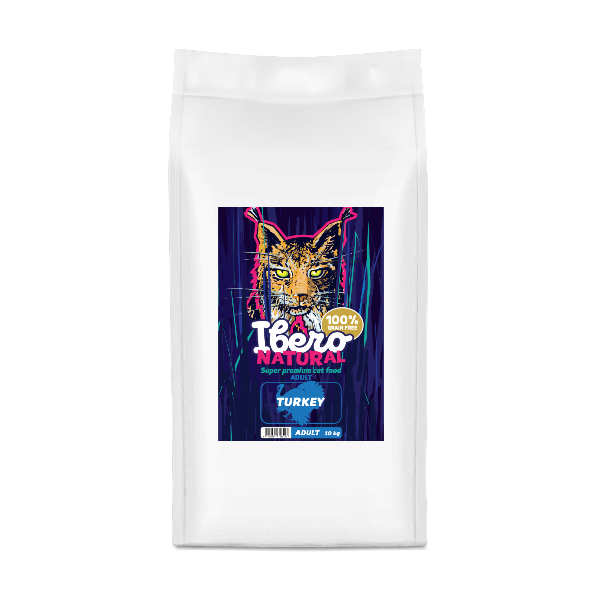 Ibero Grain Free Cat Hairball Turkey - 10kg