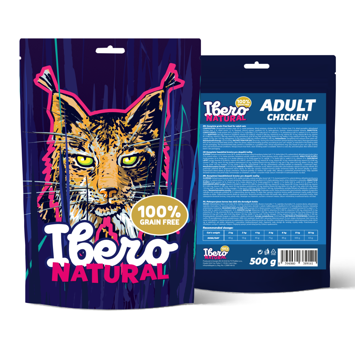 Ibero Grain Free Cat Adult Chicken - 500g