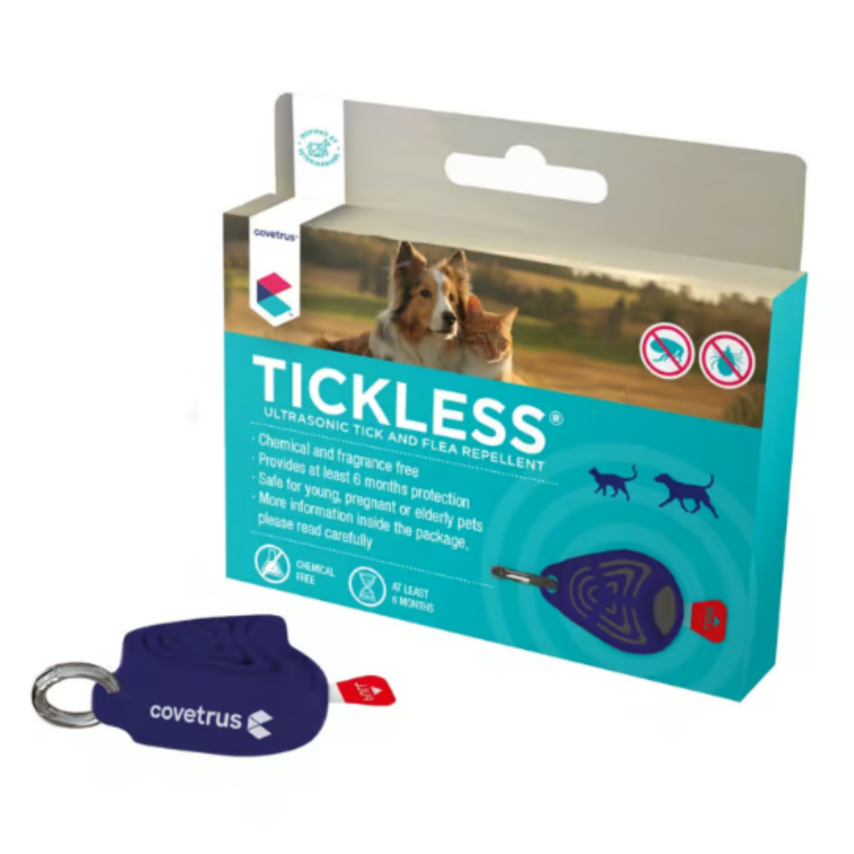Tickless Ultrasonic Tick and Flea Repellent - 1ks