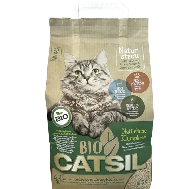 Bio Catsil Prírodná Podstielka pre Mačku - 4x8l/5kg