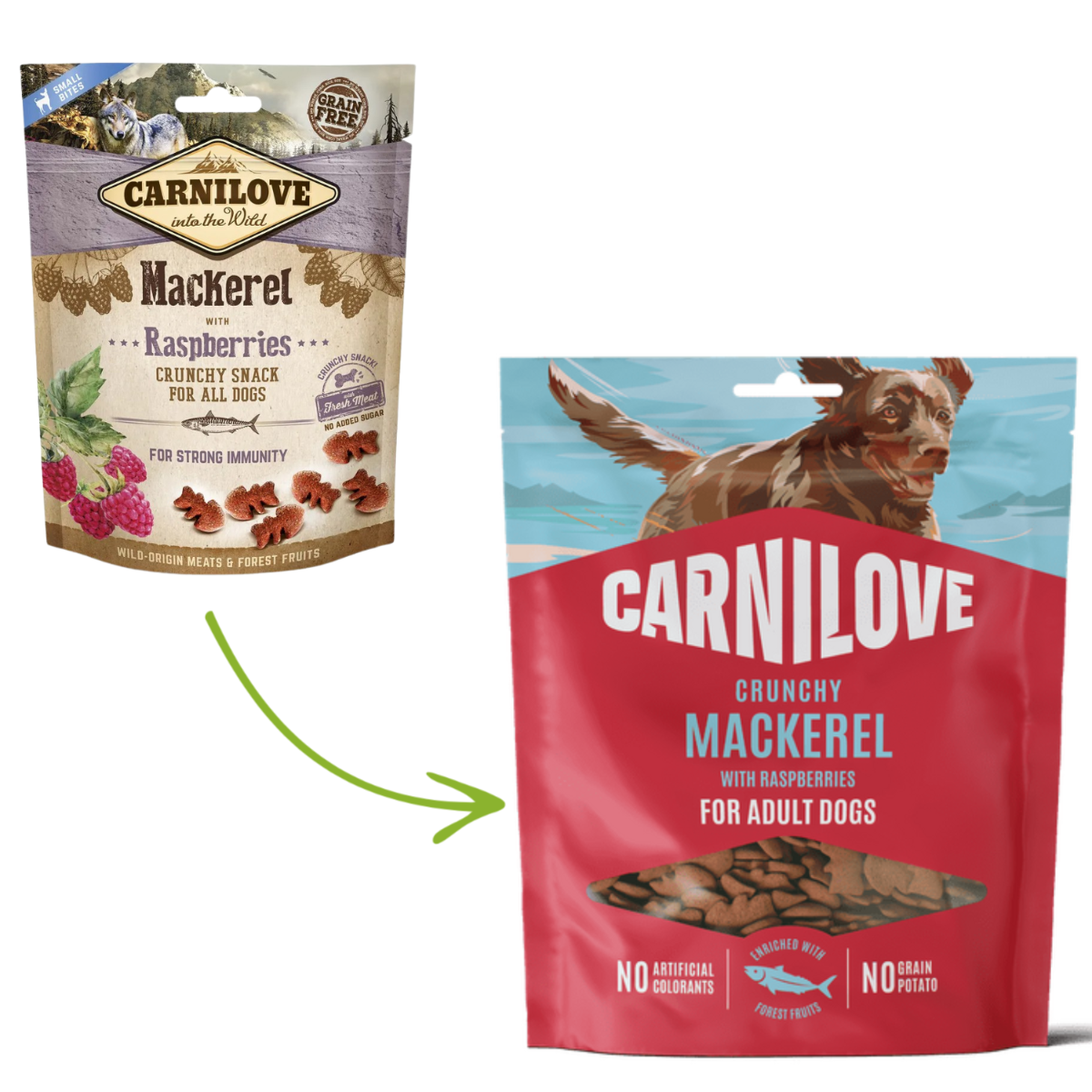 Mackerel with Raspberries CRUNCHY Snack for Dogs 200 g