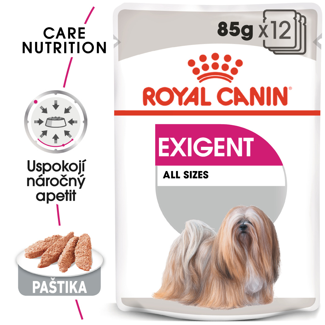 Royal Canin Exigent Dog Loaf - kapsička s paštétou pre maškrtné malých psov - 85g