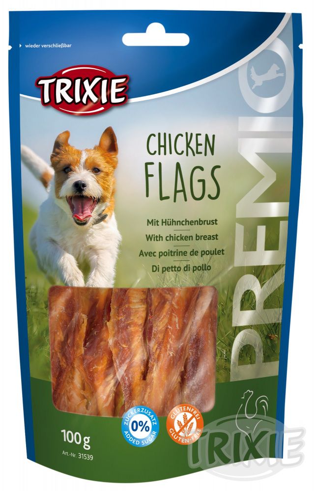 Pochúťka dog CHICKEN FLAGS (trixie) - 100g