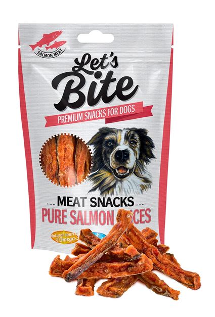 BRIT let 's meat snacks PURE SALMON slices - 80g