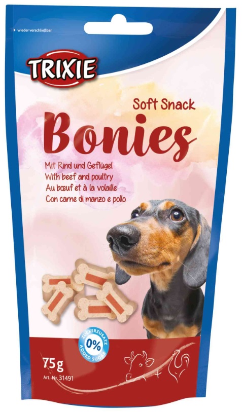 Pochúťka dog Soft Snack BONIES Light (trixie) - 75g
