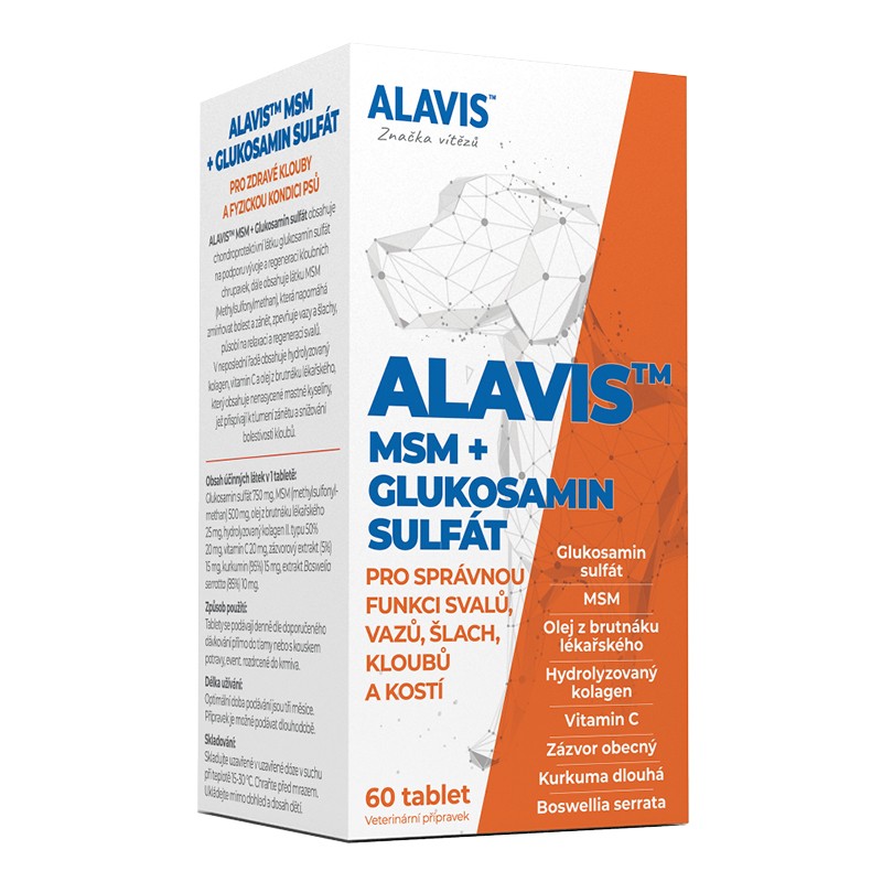 ALAVIS MSM + glukozamín sulfát - 60tbl