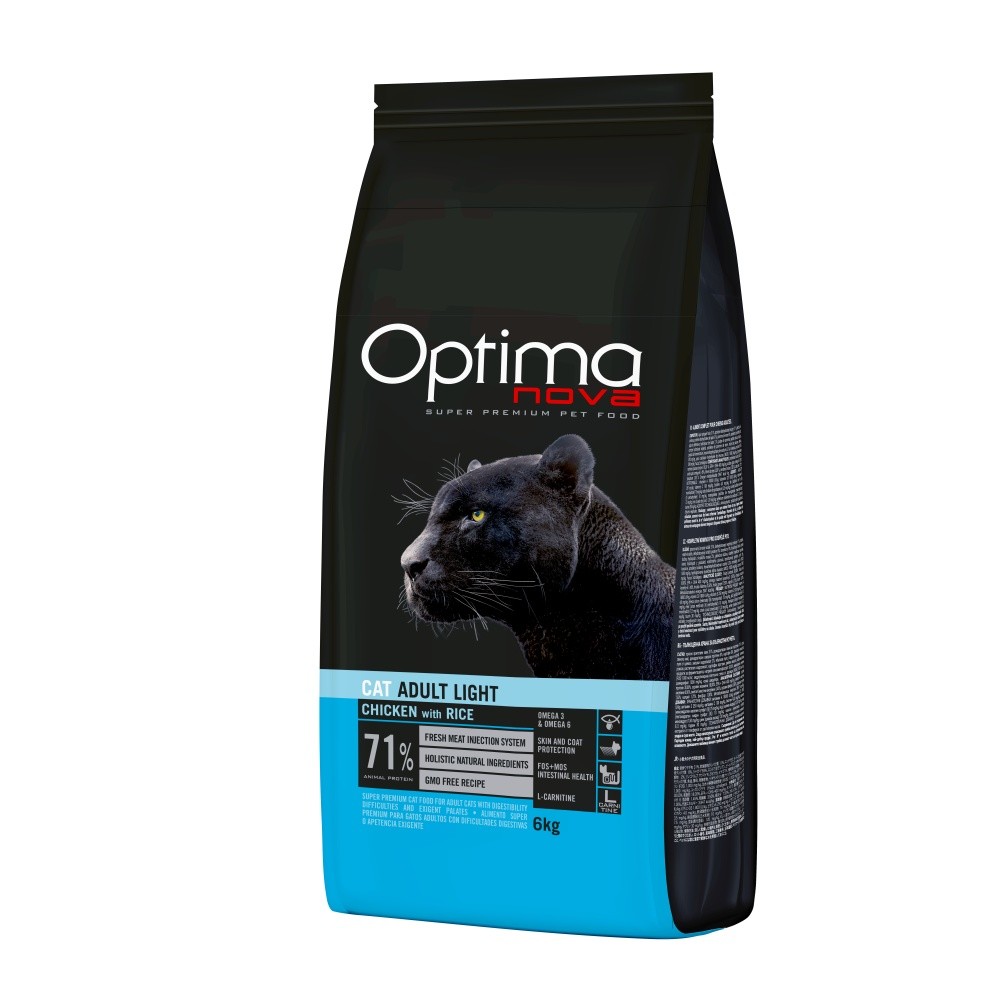 OPTIMAnova Cat Light Chicken/Rice - 6kg