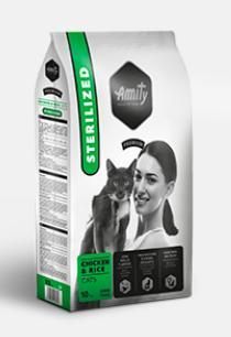 AMITY premium cat STERILISED chicken/rice - 3x10kg