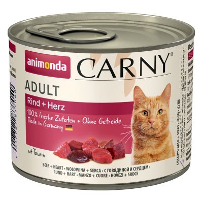 ANIMONDA cat konzerva CARNY hovädzie / srdce - 400g