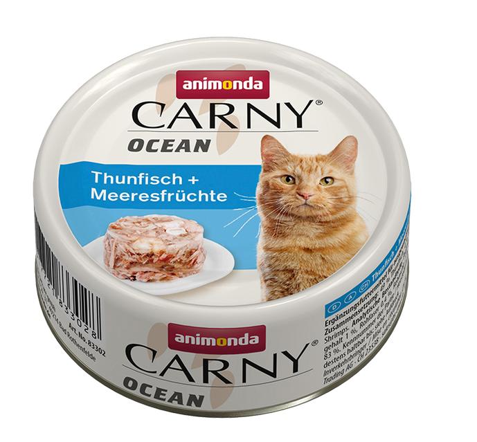 ANIMONDA cat konzerva CARNY OCEAN tuniak / morské plody - 80g