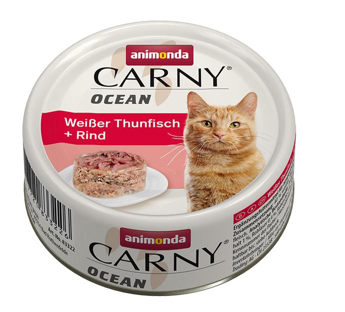 ANIMONDA cat konzerva CARNY OCEAN tuniak / hovädzie mäso - 80g