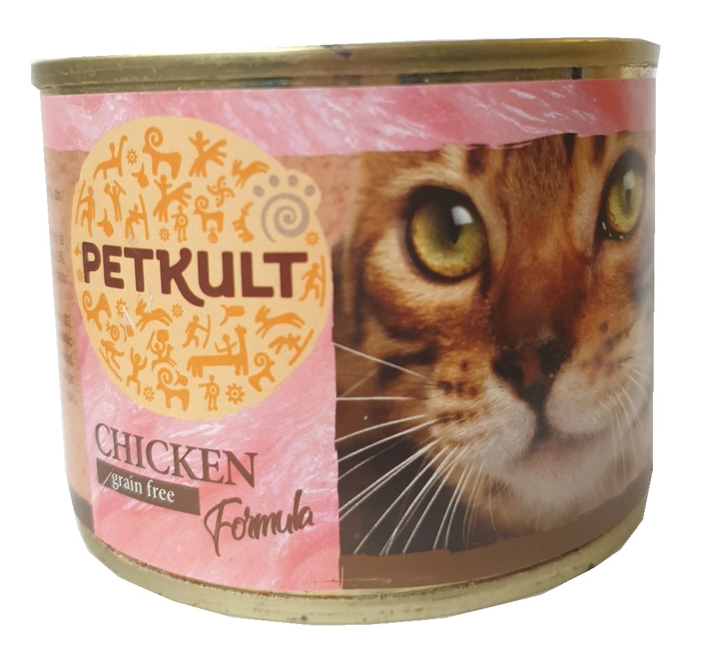 PETKULT cat konz. KURACIA - 185g (10 + 2 gratis)