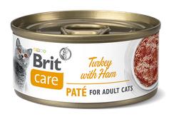 BRIT CARE cat konz. ADULT TURKEY paté/ham - 70g / expirace 2/2024