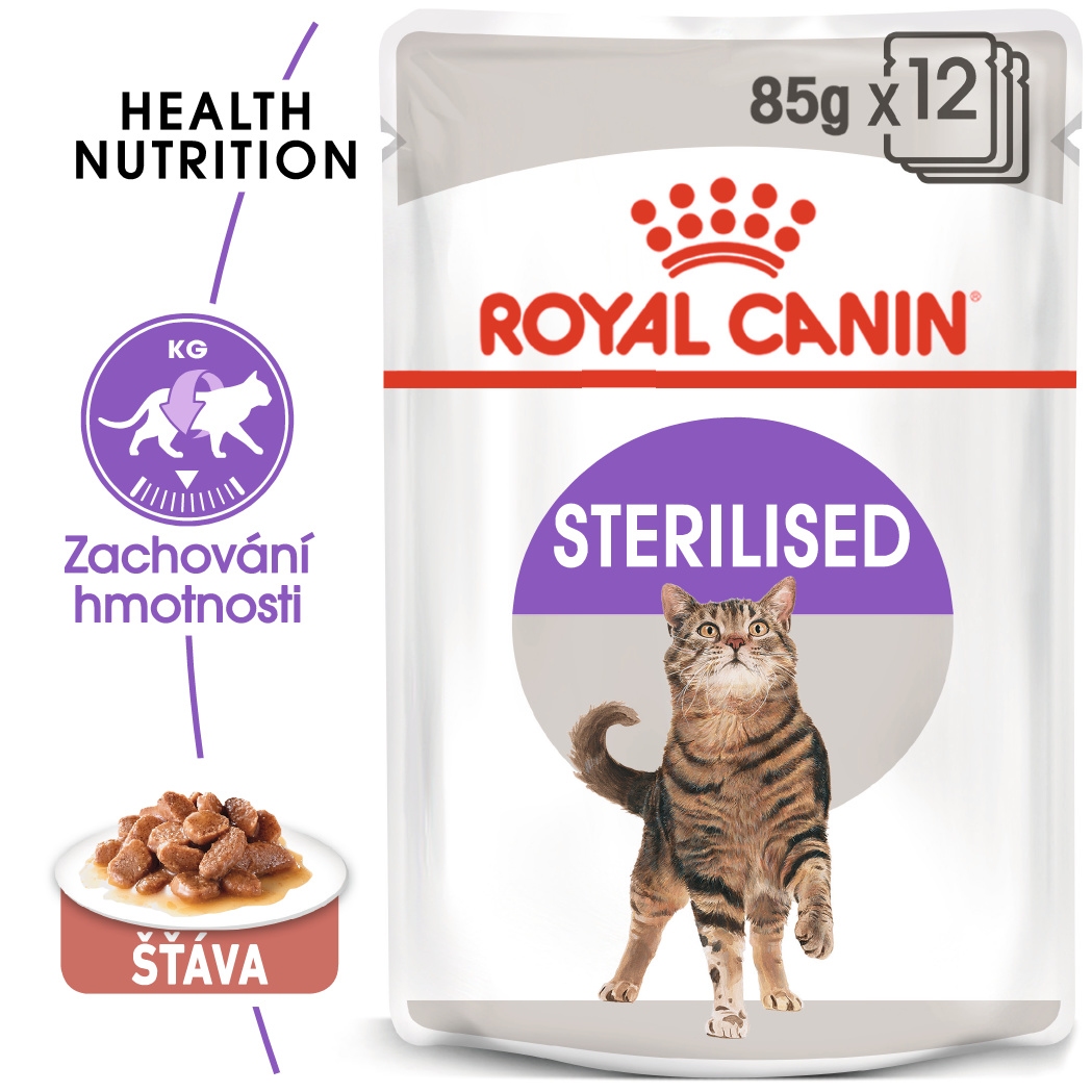 Royal Canin cat kapsa STERILISED v sose - 12 x 85g