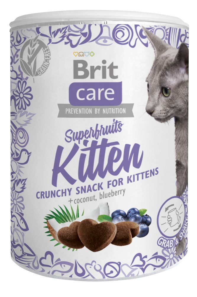 BRIT CARE cat SNACK SUPERFRUITS KITTEN - 100g