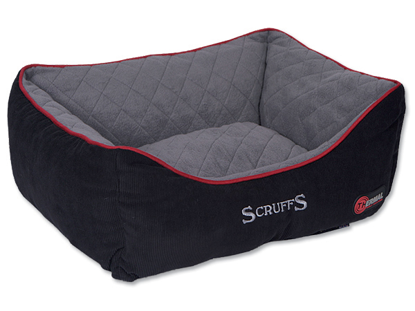 Pelech Scruffs thermal BOX BED čierny - 50x40cm
